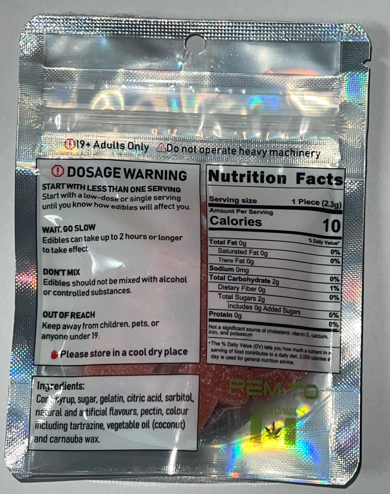 1000mg CBD Gummy Bears ~ Pineapple Express Meds (PEM) - Image 3